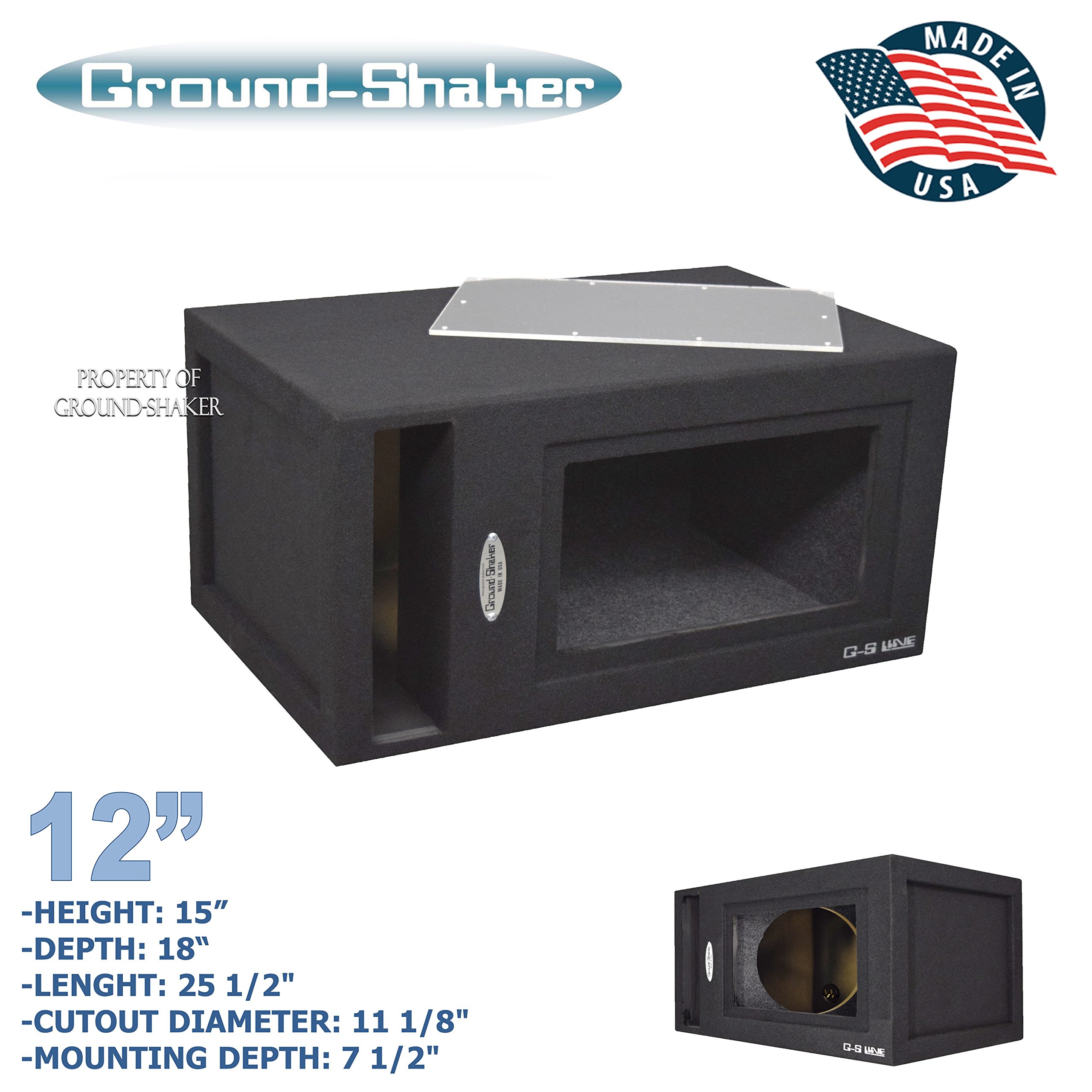 Bandpass subwoofer box Ground-shaker 