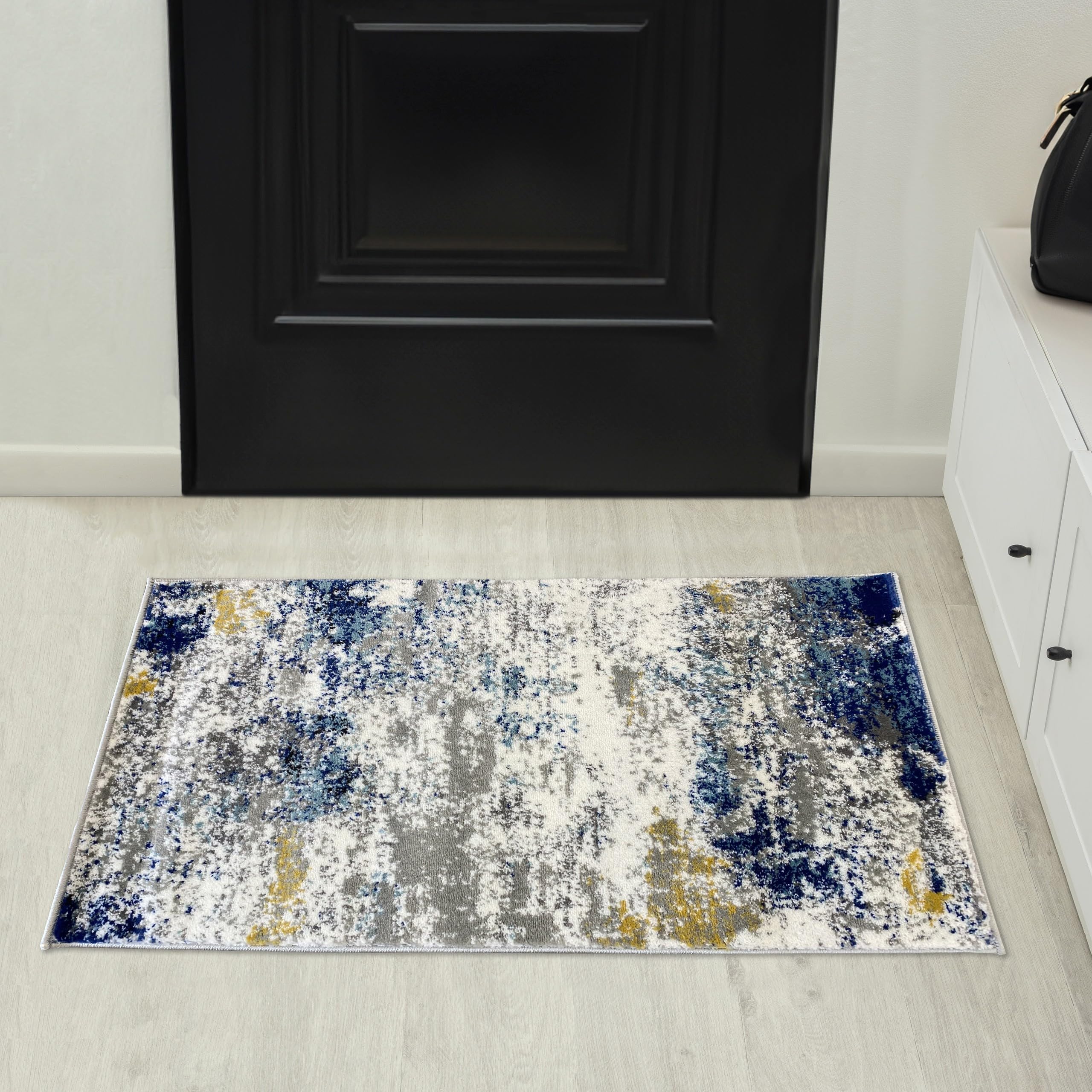 LUXE WEAVERS Modern Abstract Watercolor Area Rug, Multi 2x3