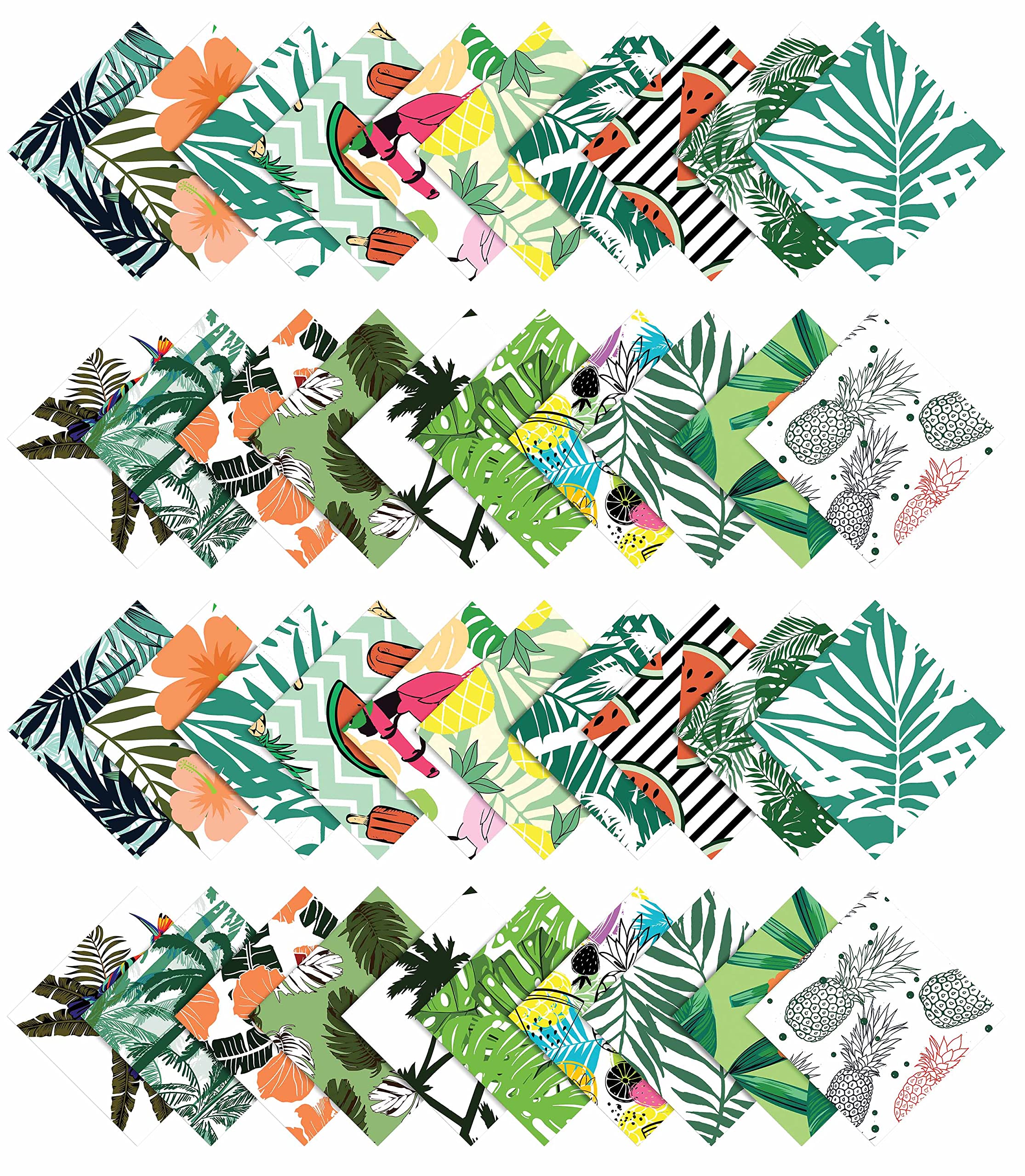 Soimoi Batik Print - Tela De Algodón Precortada Con Cuadrados Para 