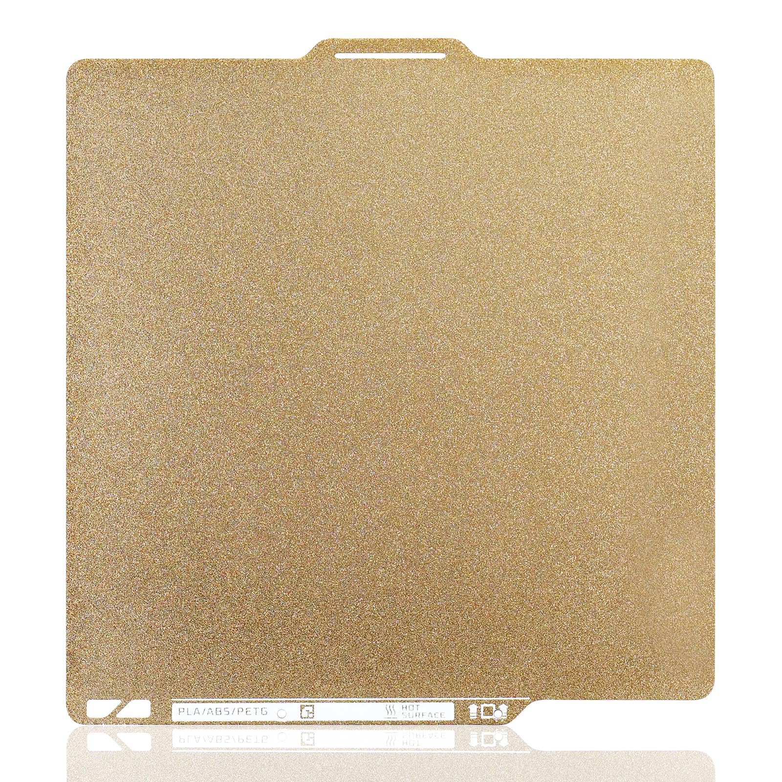 Nssnlur Textured PEI Druckplatte 257x257mm für Bambulab X1 X1C X1E P1P P1S A1, Smooth PEI Spring Steel Druckbett mit QR Code PEI Build Plate für Bambu Lab 3D-Drucker Plattformen