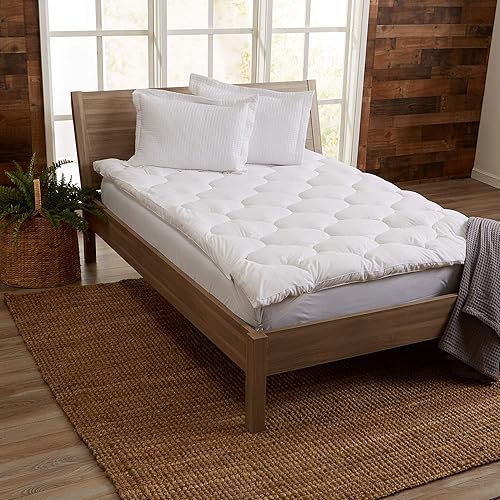 Miniatura 9 de Cubrecolchón ultra suave. Funda de colchón de 2 pulgadas de grosor. Se adapta a colchones de hasta 18 pulgadas de profundidad. Colección Kyla