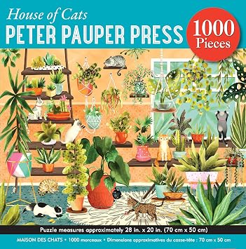 PETER PAUPER PRESS House of Cats 1000 Piece Jigsaw Puzzle