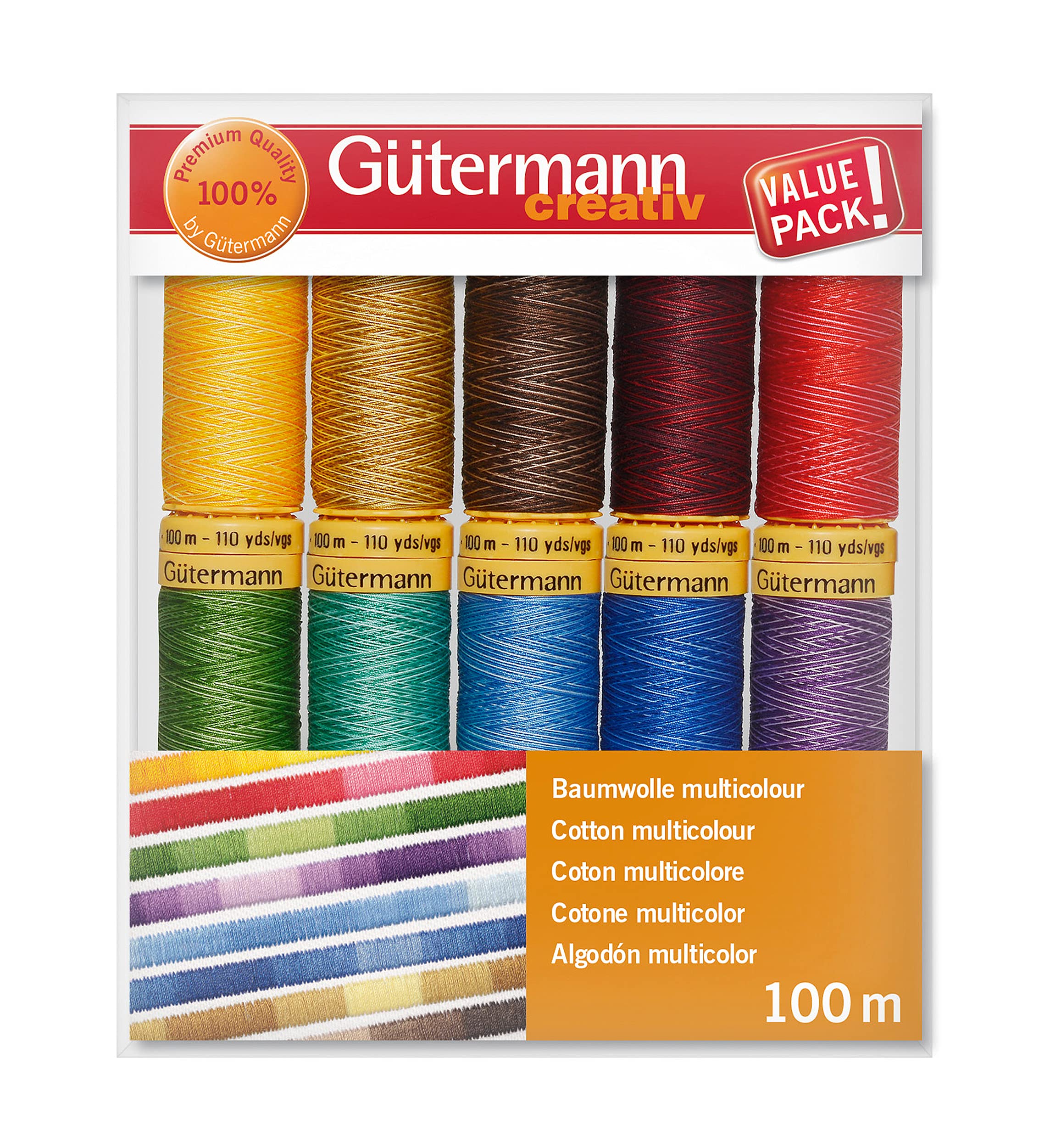 Sewing thread set Cotton Multicolour - Gütermann Sewing thread set Cotton Multicolour - Gütermann
