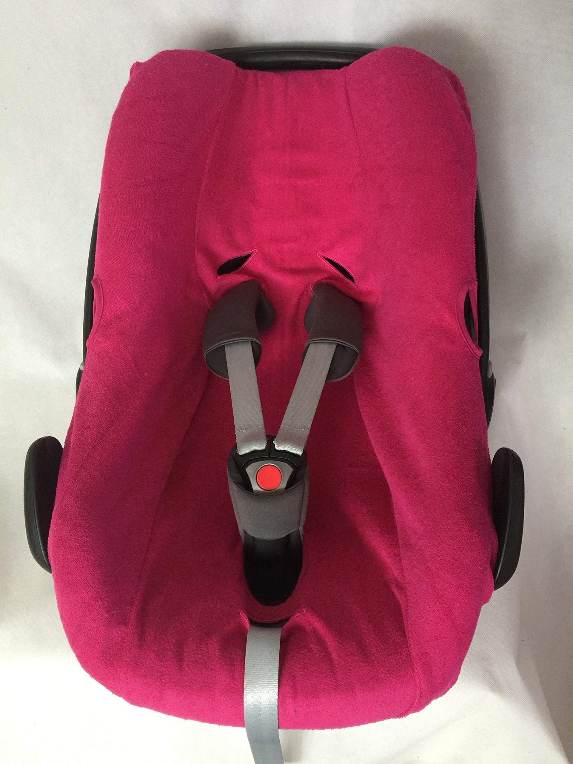 Sommerbezug Schonbezug Frottee von EKO passend für Maxi-cosi Rock, Pebble, Pebble Pro und Pebble plus Frottee 100% Baumwolle pink