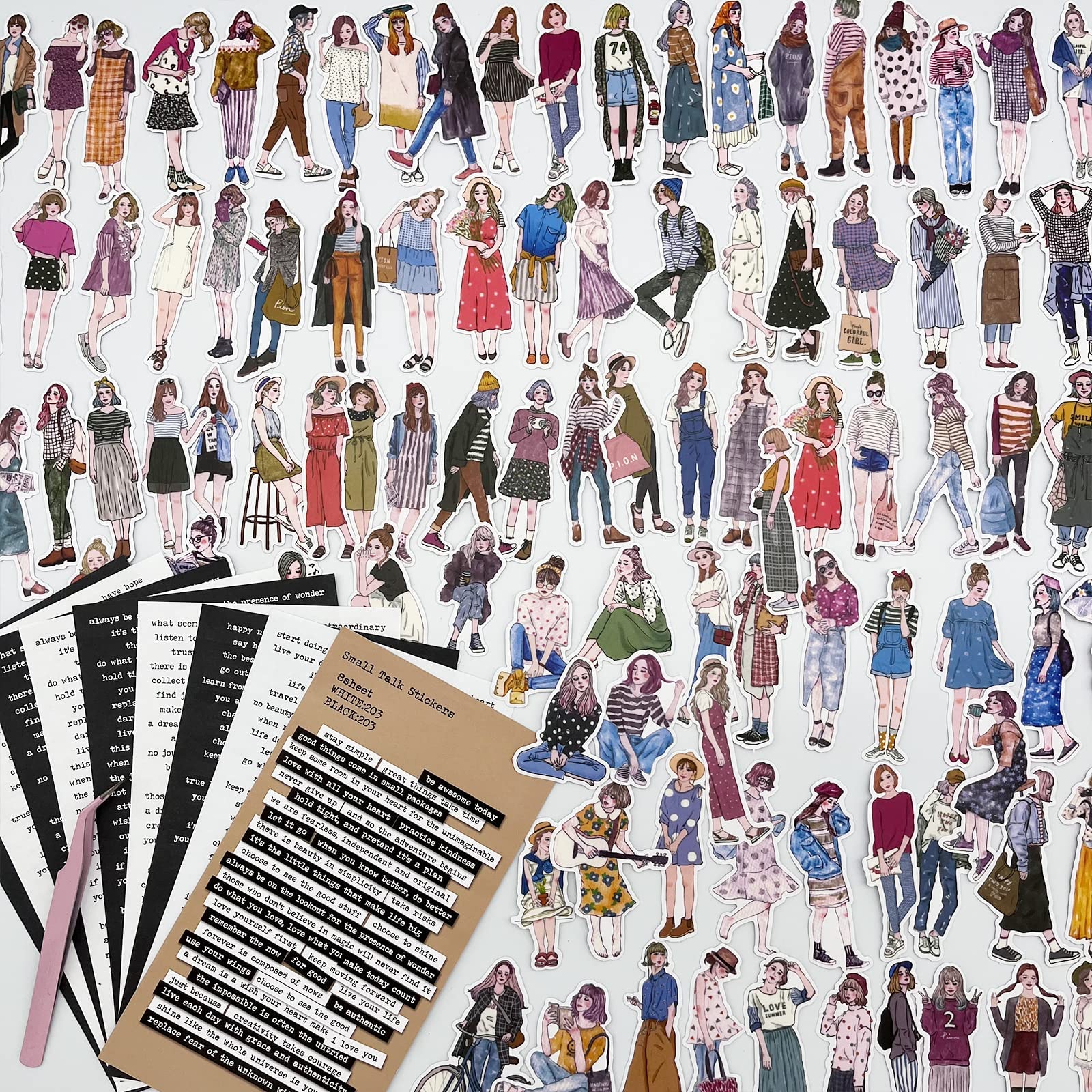 Lot of stickers and embellishments lagoagrio.gob.ec