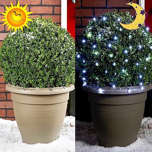 Miniatura 2 de kemooie 300 luces LED de Navidad para exteriores, 99 pies, 8 modos de iluminación, enchufe, cable verde, luces de hadas para interiores y