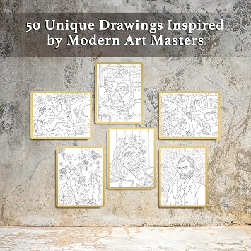 ColorIt Modern Art Vol I Adult Coloring Book for Women
