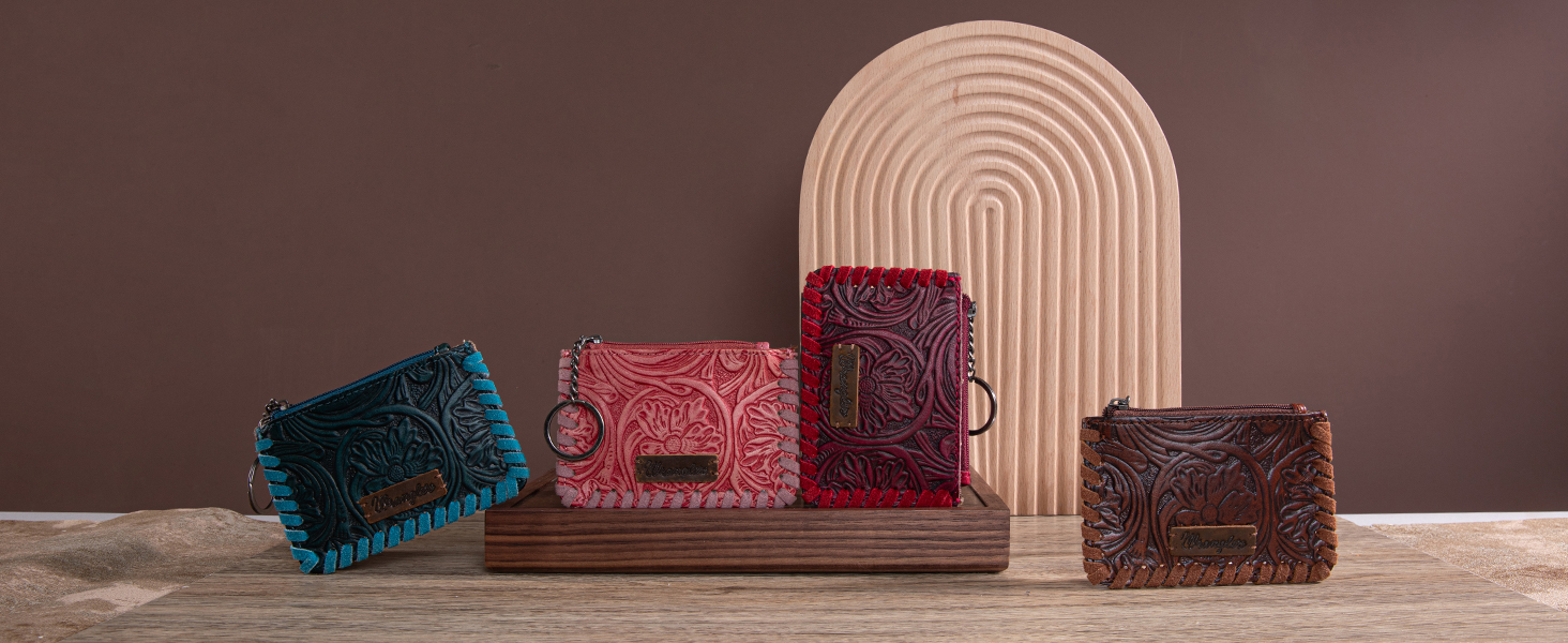 Amazon.com: Montana West × Wrangler Leather Change Wallet with