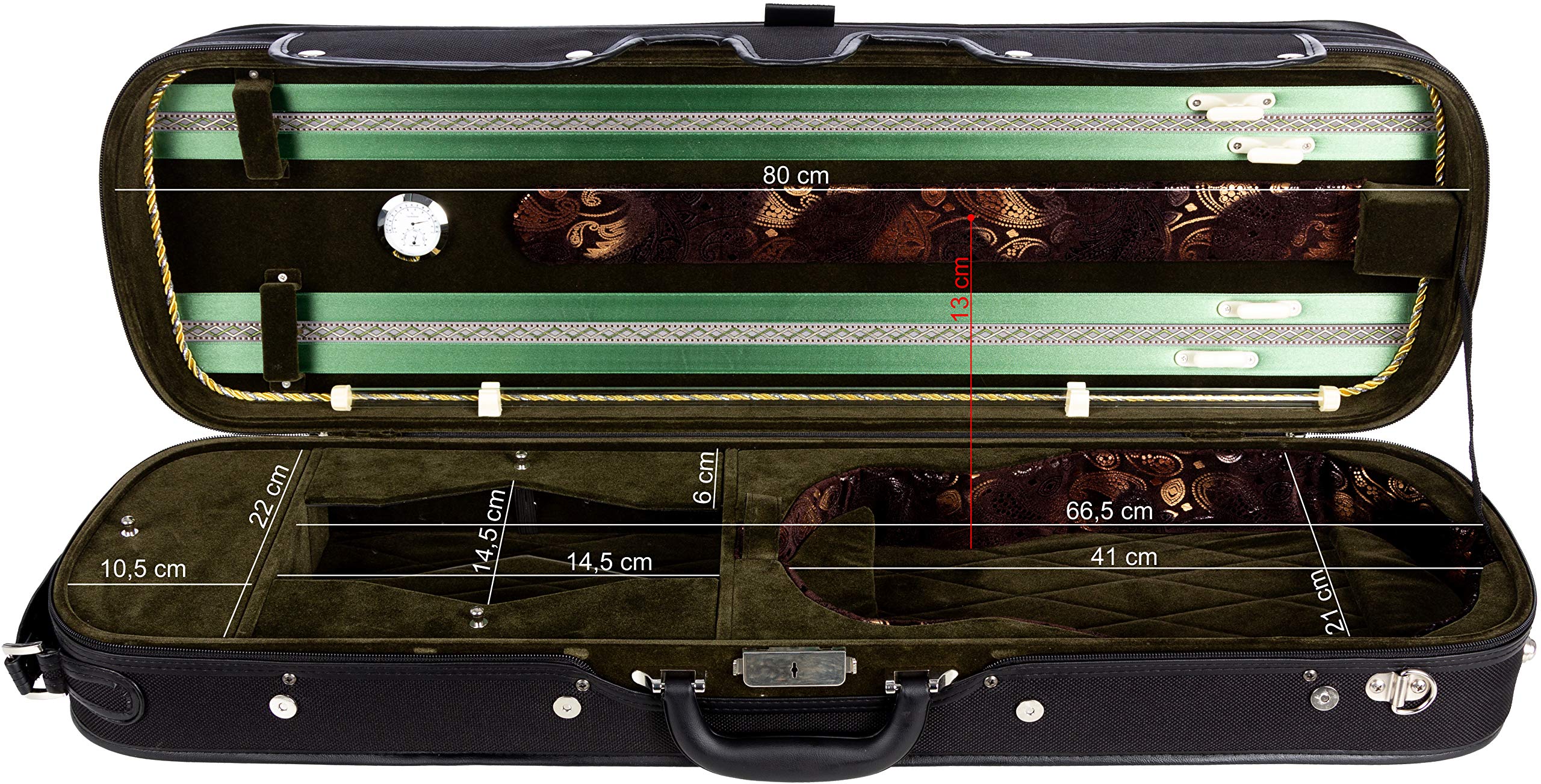 Geigenkoffer Holz Lord 4/4 olive M-Case