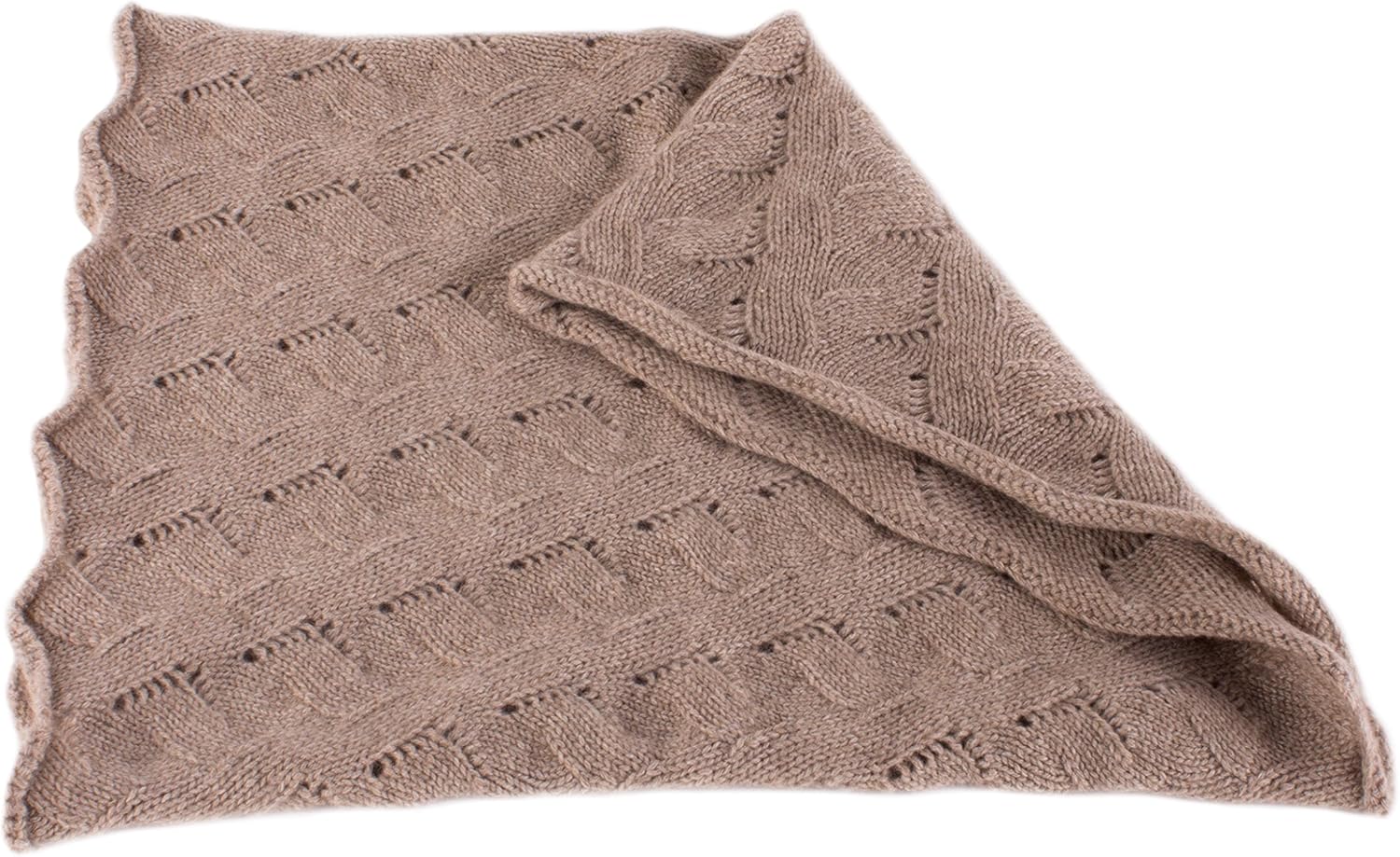 Love Cashmere Women's 100% Cashmere Infinity Scarf Snood - Dark Natural - made in Scotland RRP $150