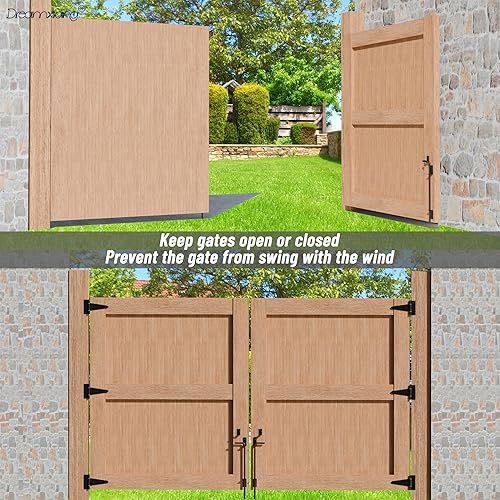 Miniatura 4 de Perno de caña de alta resistencia de 36 pulgadas, barra de caída de barra extragruesa para madera, PVC, vinilo, metal, puertas, puertas dobles,