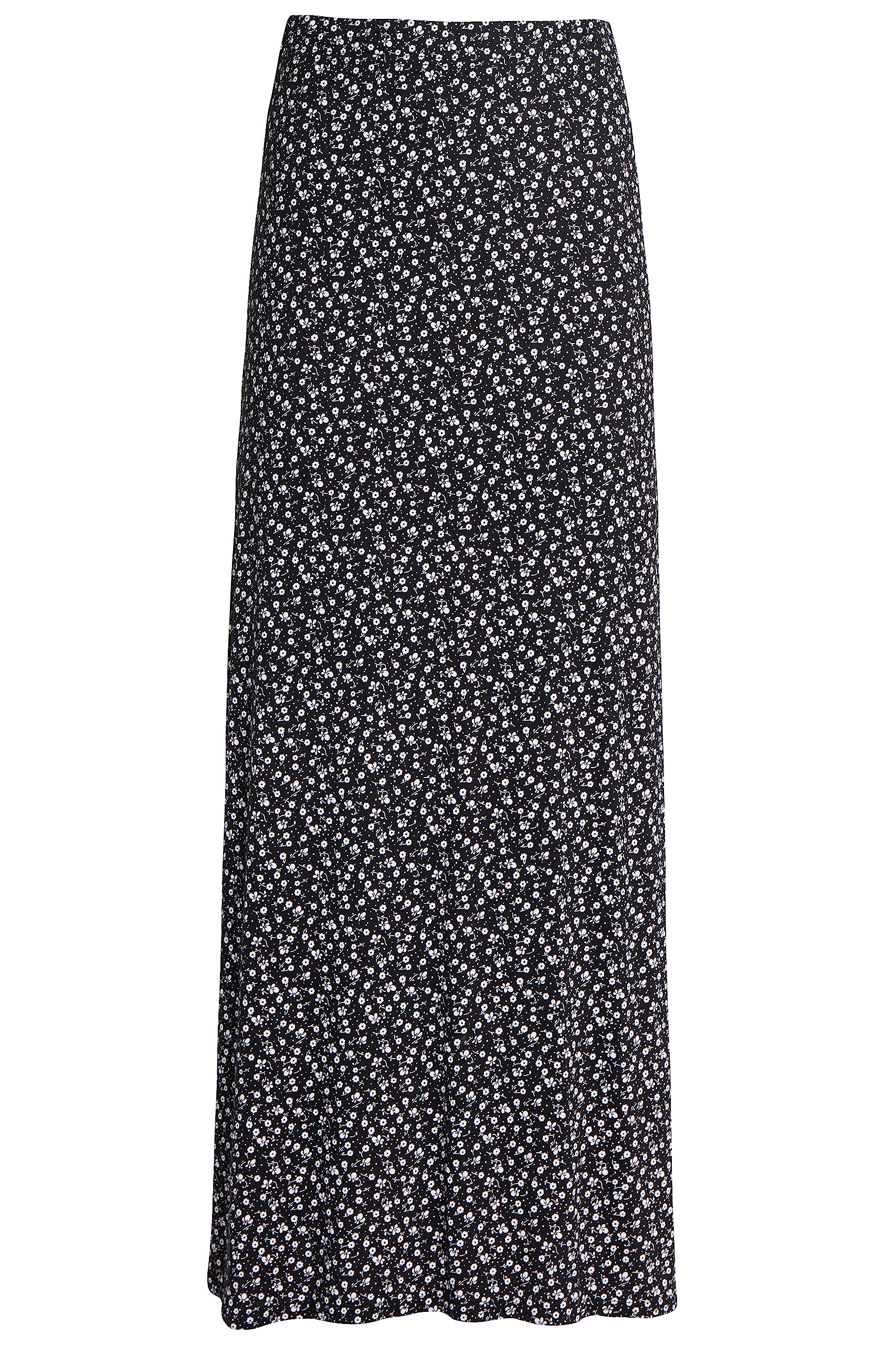Wearall Women's (Small Flower) Paisley Print 70S Boho Stretch Long Maxi Skirt Small Flower 26-28