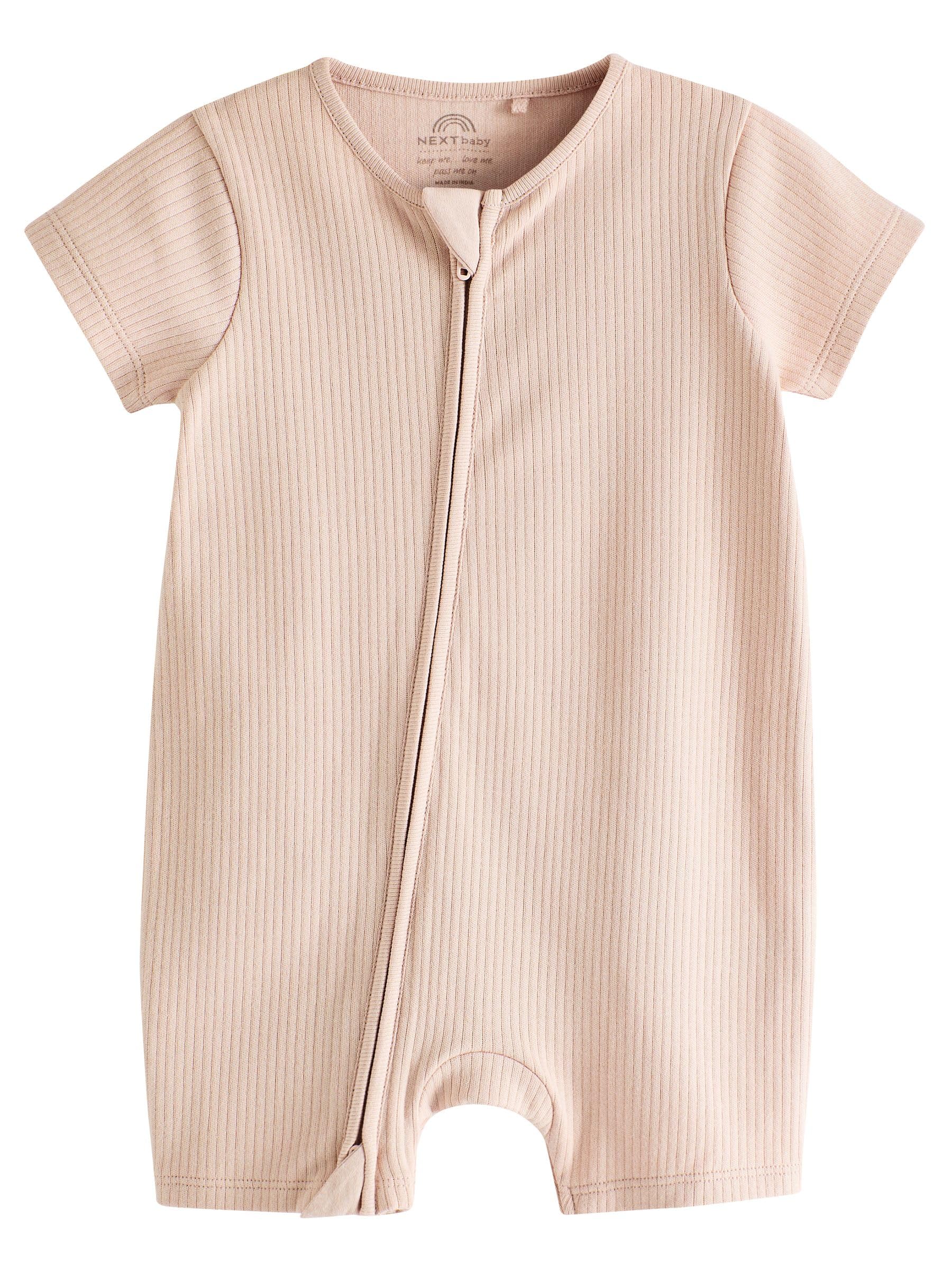 NEXT Noworodki unisex Zestaw 3 pajacyków niemowlęcych z dwukierunkowym suwakiem
