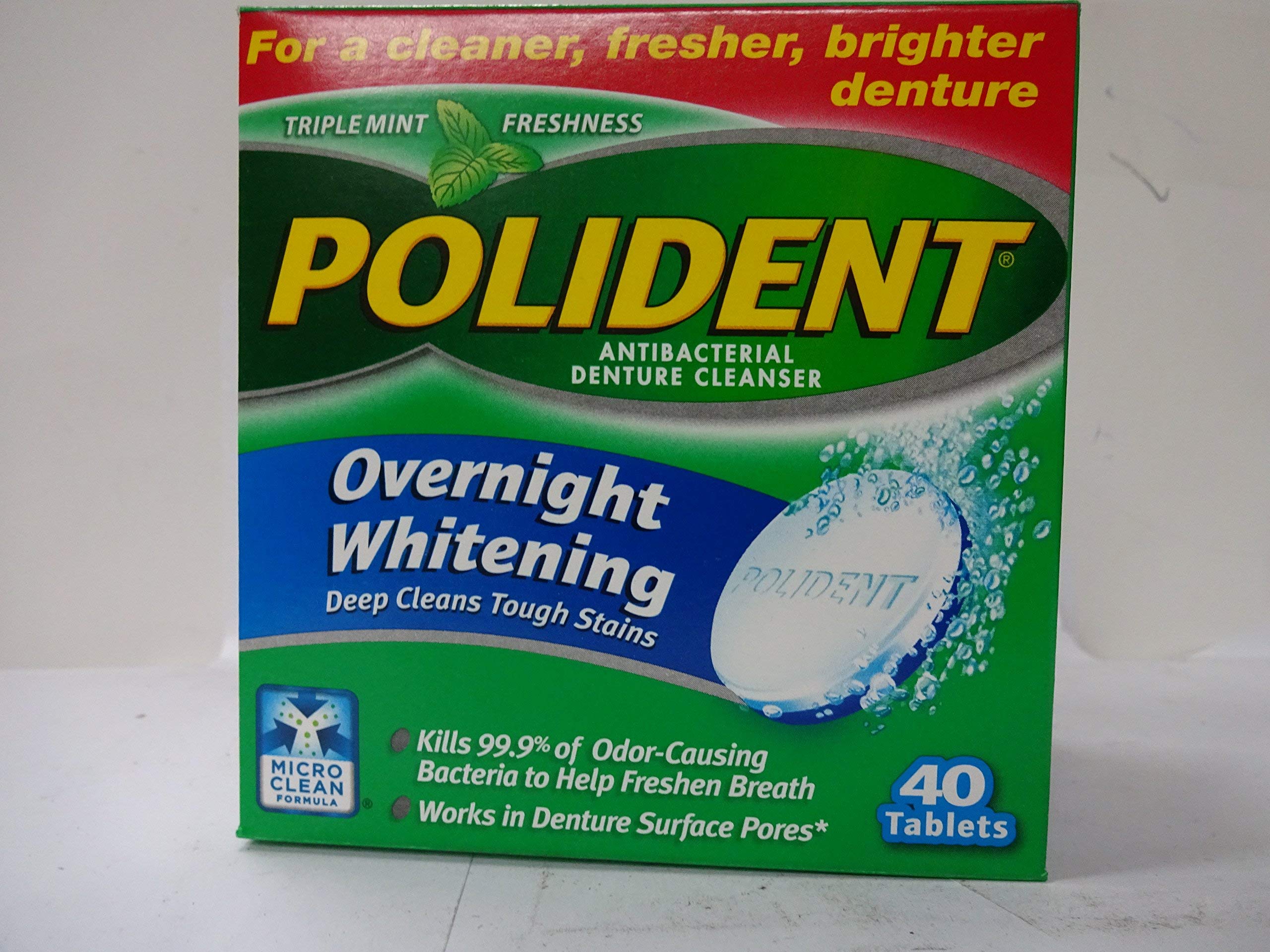 PolidentOvernight Whitening Dent Cl Tab 10X4