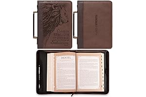Christian Art Gifts Men's Classic Faux Leather Bible Cover
