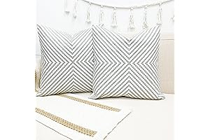 Embroidered Chevron-Patterned Pillow Covers: Style and Comfort in One