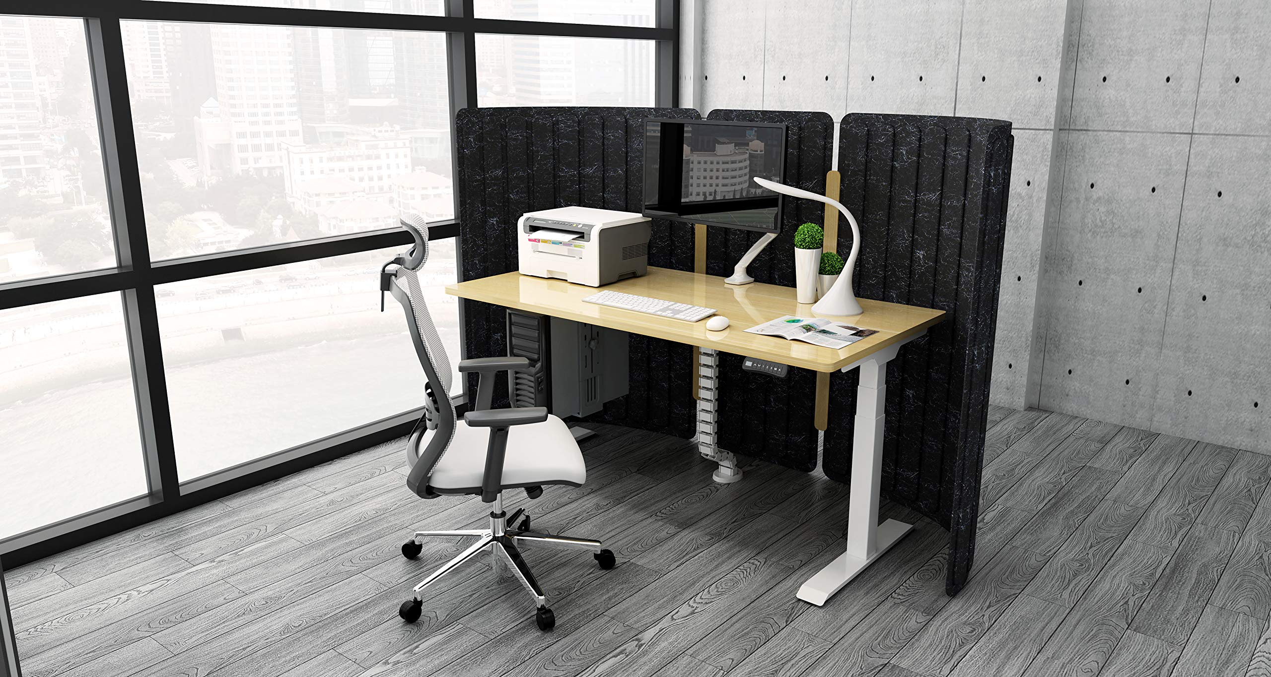 celexon elektrisch höhenverstellbarer Schreibtisch Professional eAdjust-58123 - grau