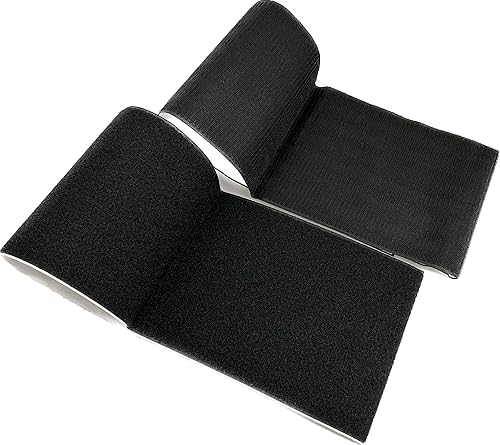Miniatura 2 de Juego de tiras autoadhesivas de velcro de 7.1 in (7 pies) ultra anchas de 3.3 ft de largo (1.09 yardas) con cierre de tela de nailon súper adhesivo,