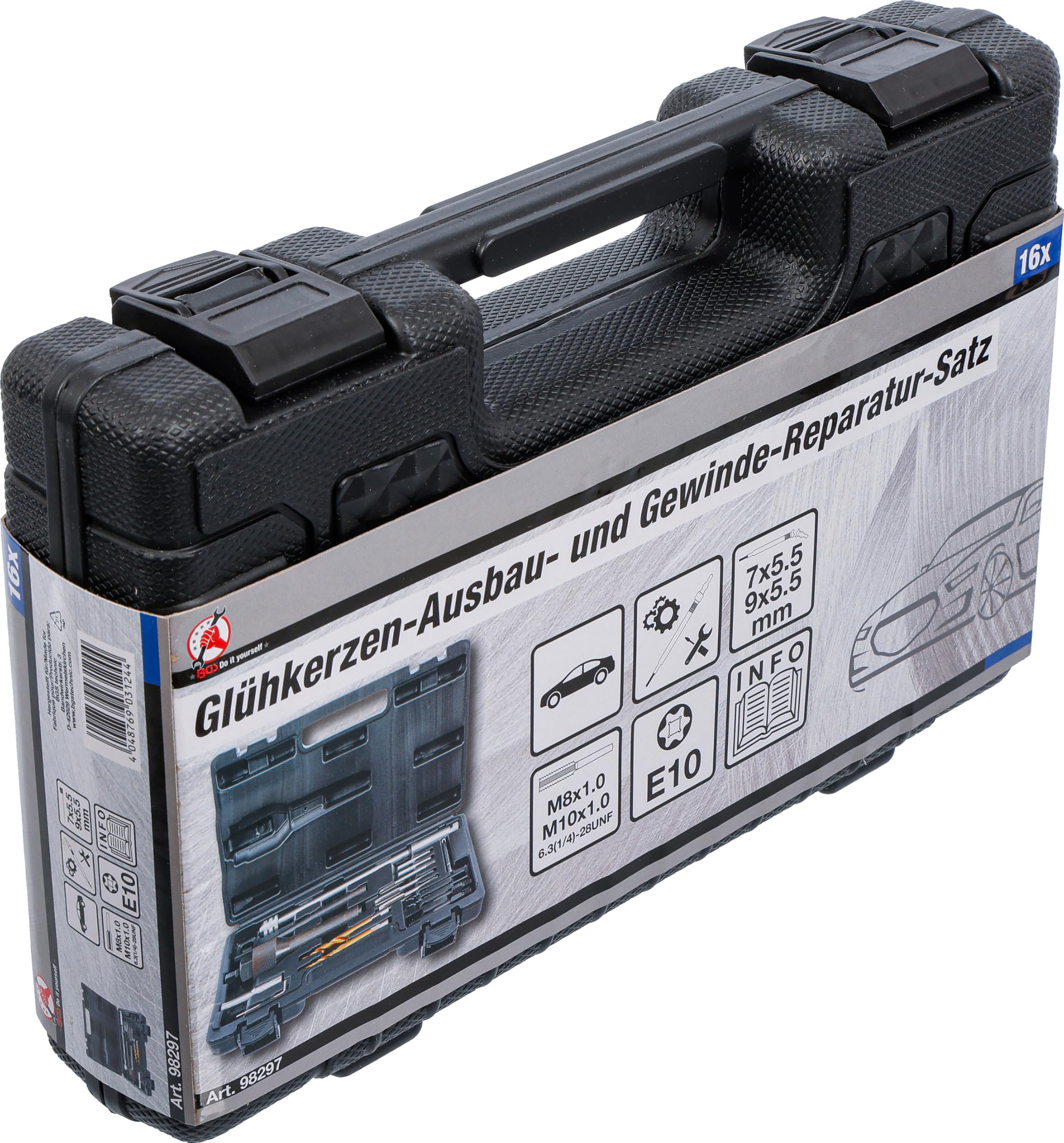 BGS Diy 98297 | Glühkerzen-Ausbau- und Gewinde-Reparatur-Satz