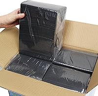 Vista 4 de Adenna paños/baberos odontológicos negros (caja de 500)