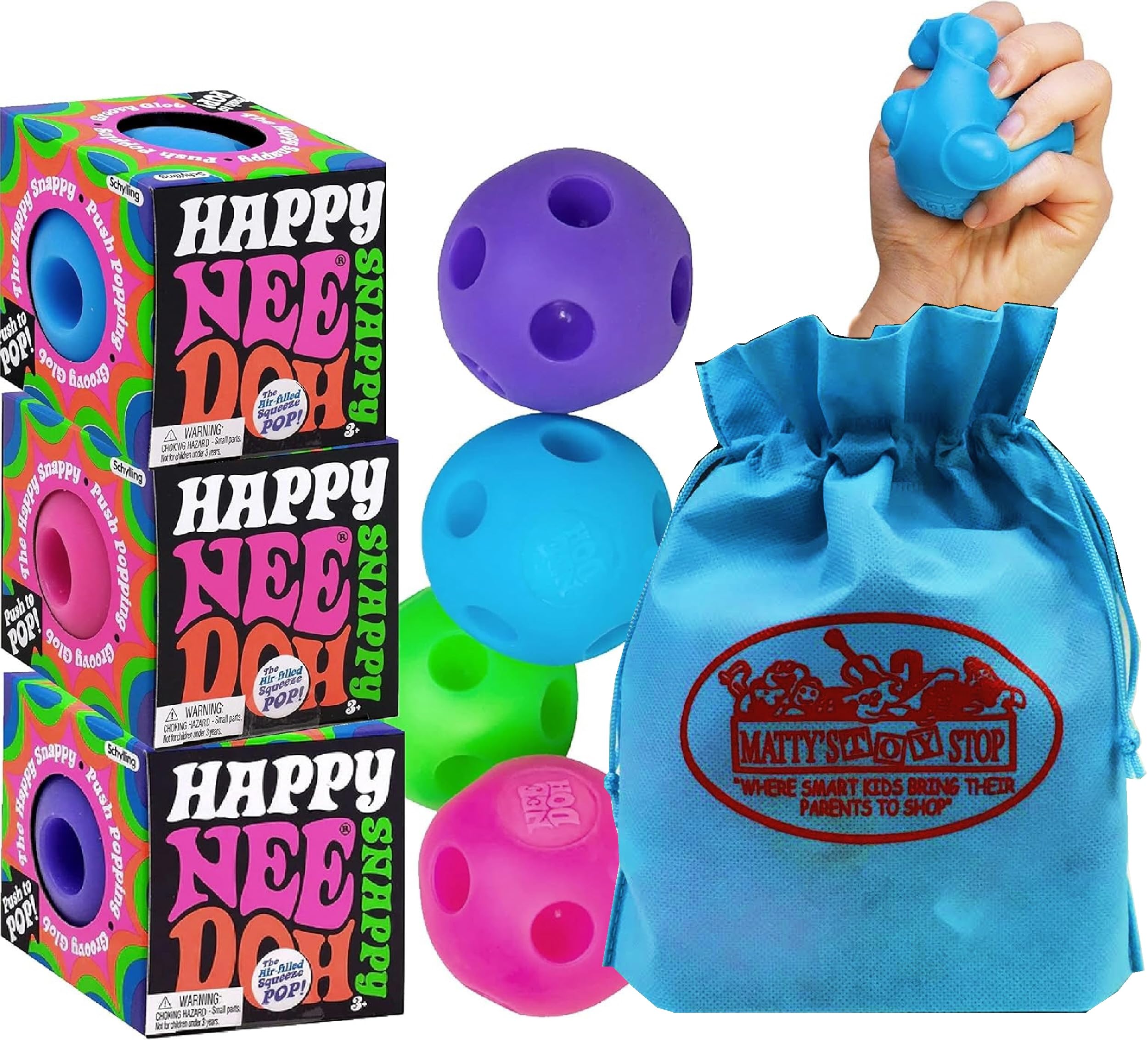 Amazon.com: Schylling Happy Snappy NeeDohGroovy Glob! Squishy
