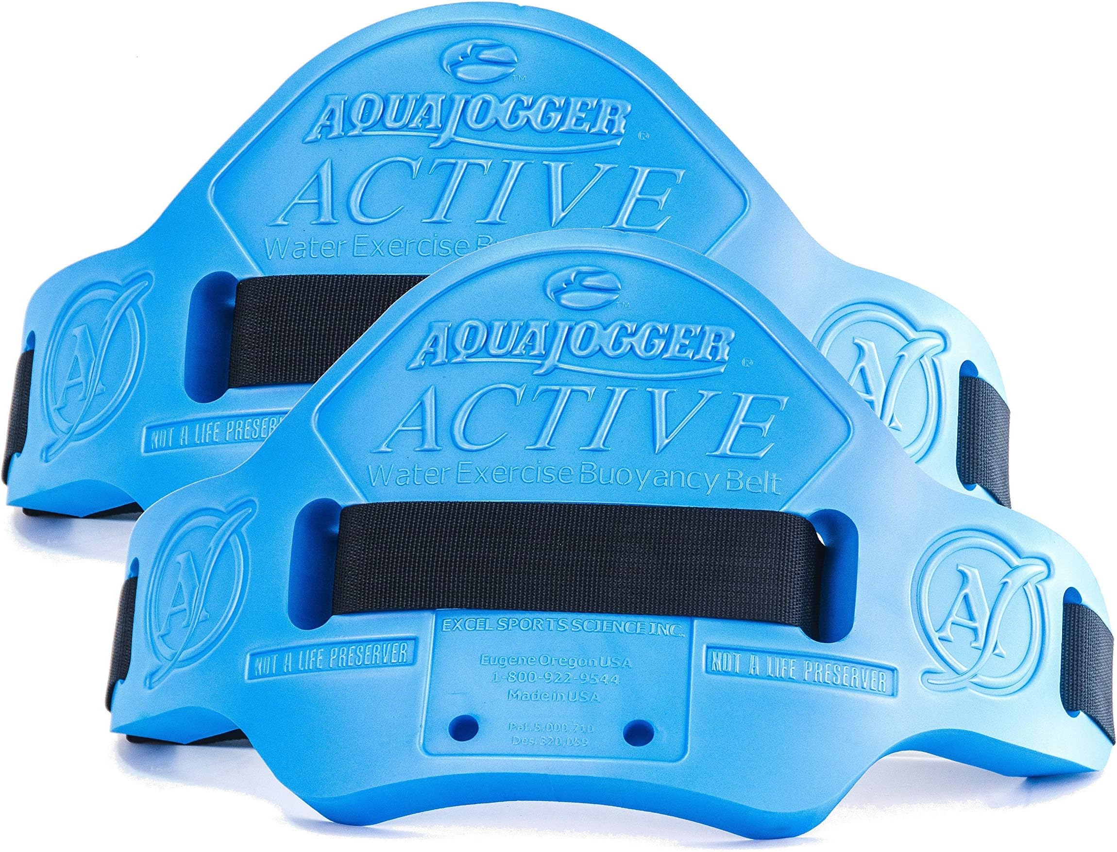 AquaJogger Active Belt 2 Pack, The Leader in Aquatics Exercise, Suspends Body Vertically in Water, Pool Fitness