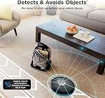 Aspirateur robot Shark AV2501AE AI avec base auto-vidante XL HEPA, Sans sac, Capacité de 60 jours, Navigation LIDAR, Parfait pour les poils d'animaux, Compatible avec Alexa, Connecté Wi-Fi, Tapis et sols durs, Noir