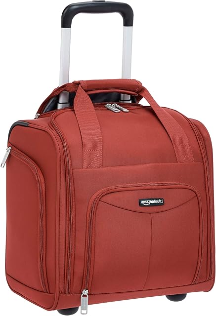 Amazon Basics Underseat Luggage, Red, 33 cm