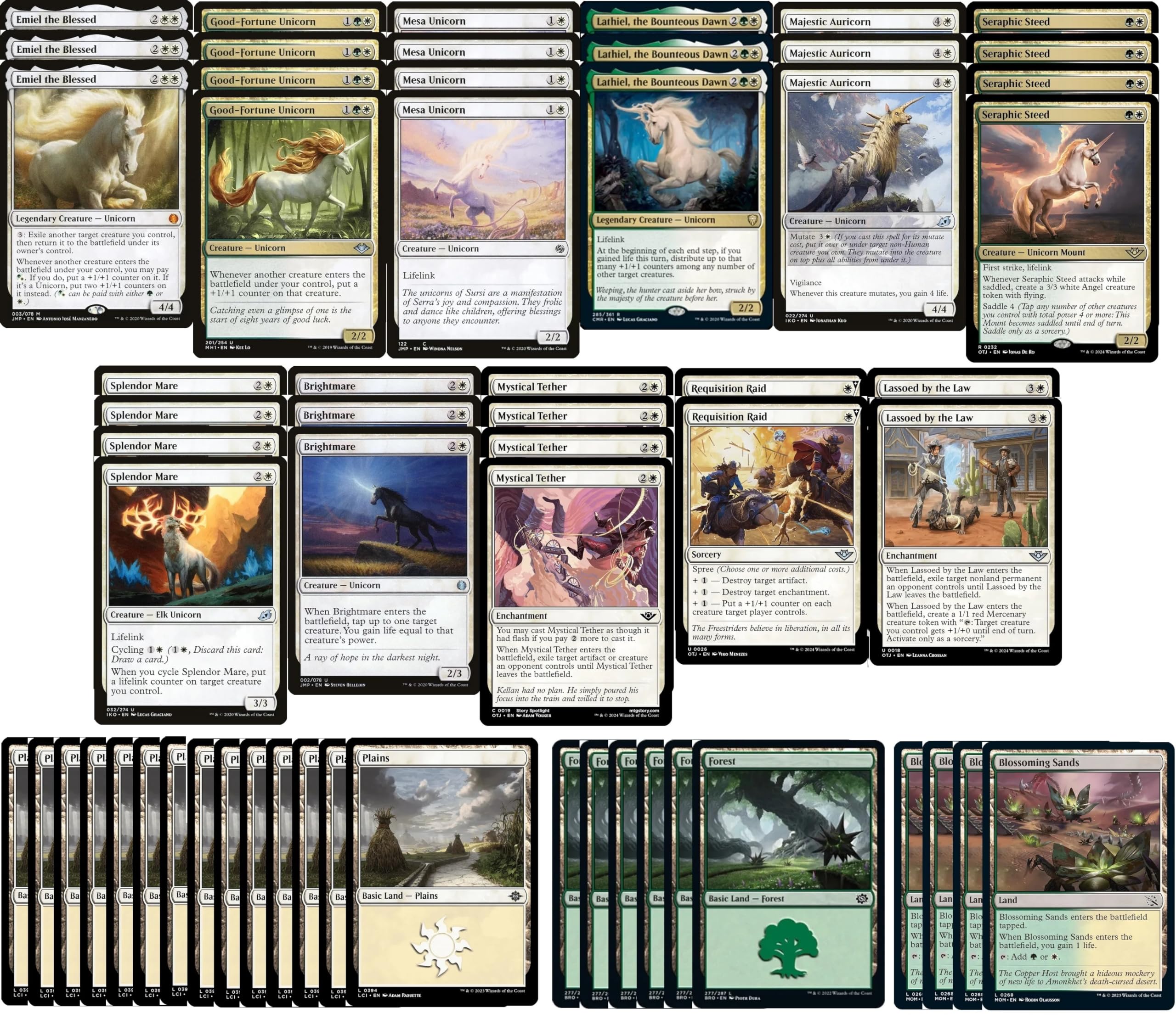 unicorn commander deck mtg - Magic: the Gathering: Final Fantasy : Revival Trance - Terra, Herald of Hope :: Cards put a +1/+1 counter on that creature. TCG Deckbox (MTG Commander Size)