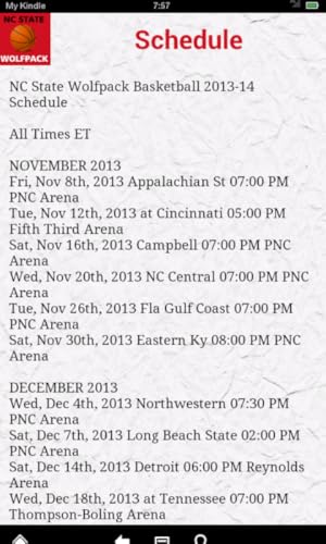 NC State Basketball News (Kindle Tablet Edition)