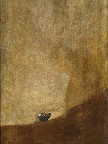 Goya Dog Painting - Lienzo decorativo para pared, tamaño grande, XL