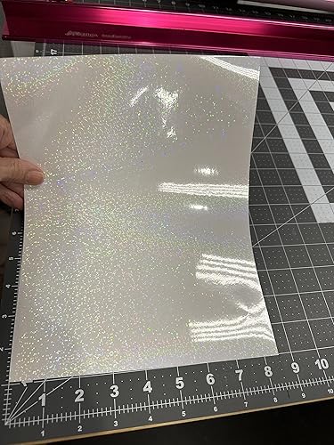 Miniatura 4 de Clear Holographic Snow Cold Laminating Sheets Self Adhesive (12 x 12)