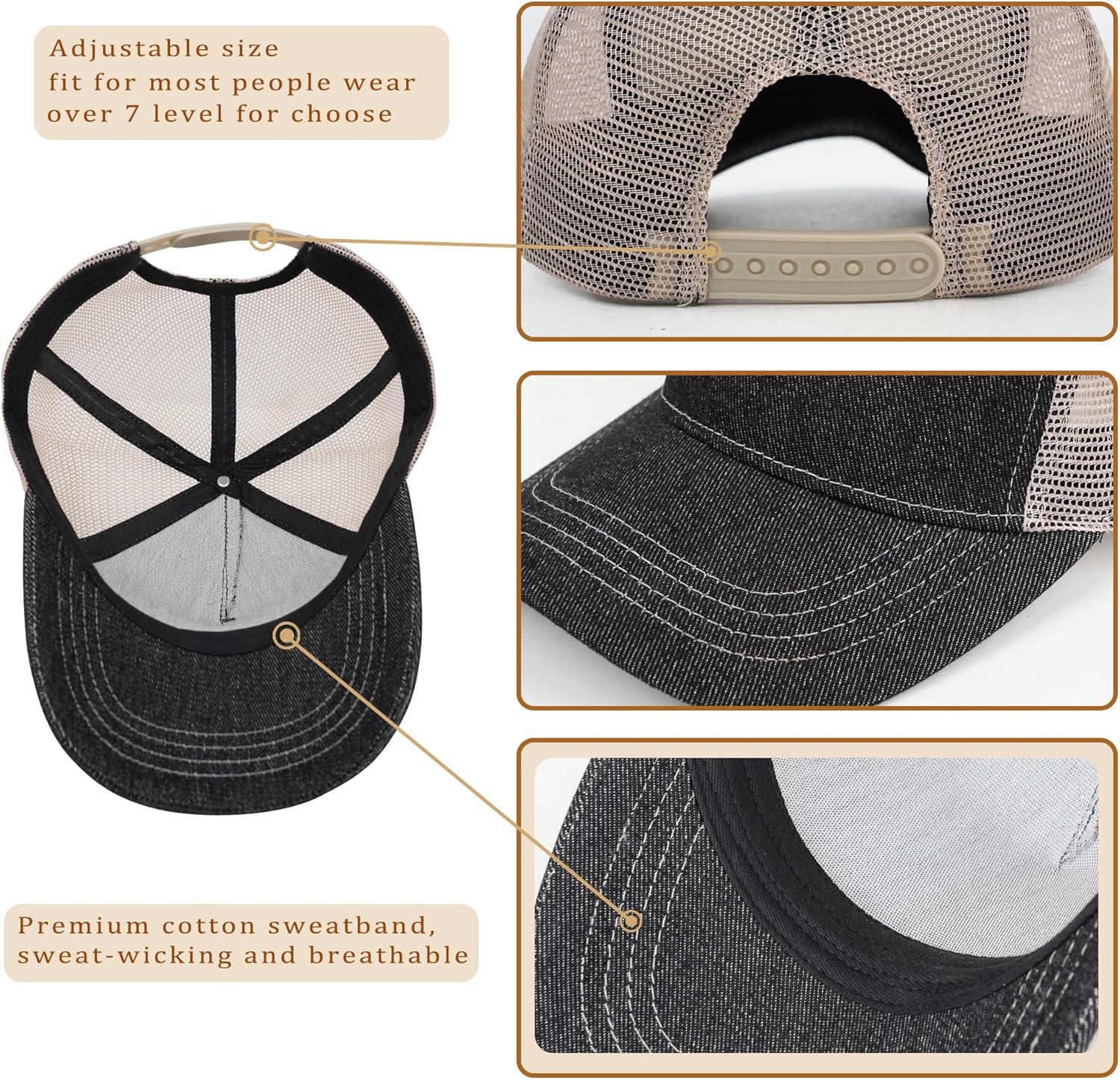 Girl Father Daddy Gifts Dad Hats for Men, Adjustable Dad Trucker Hat, Fathers Day Birthday Gifts from Daughter - Image 4