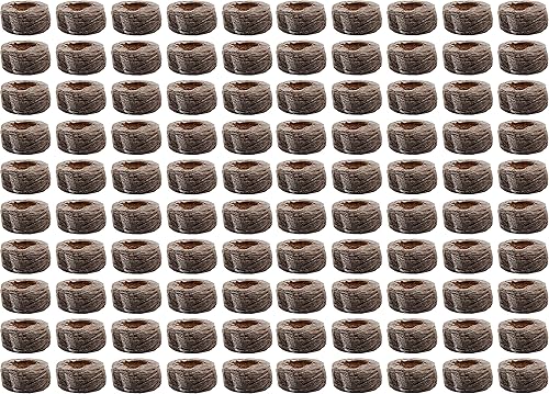 Black Duck Brand 123456789 - Juego de 100 pellets de fibra de coco con red - 1.496 in - Pellets iniciadores de semillas - Se expande con agua - disponible en Yaxa Costa Rica