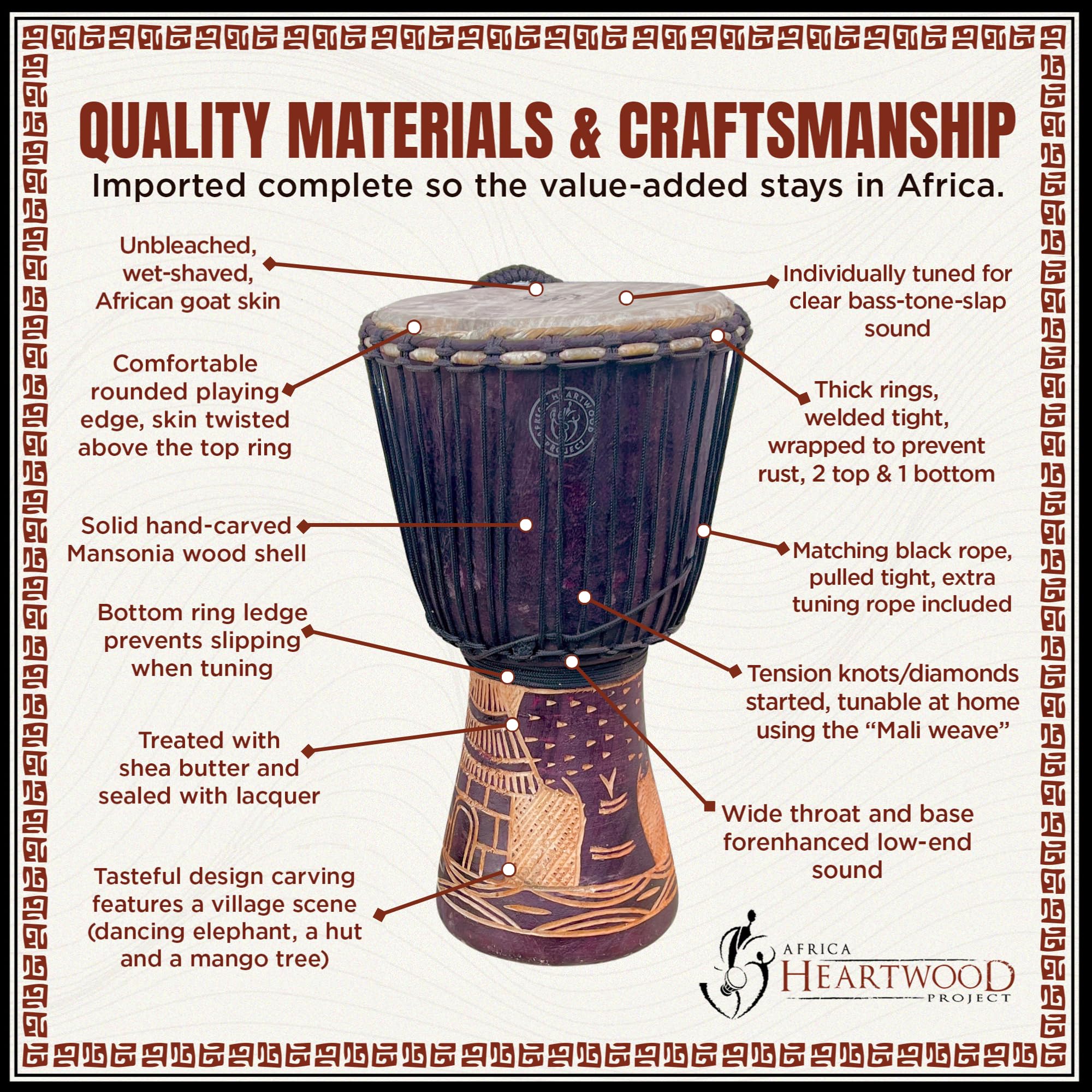 【希少/特大】アフリカ民族楽器 ジャンベ 打楽器 木彫り 彫刻 装飾 ドラム 像 希少/特大】アフリカ民族楽器 ジャンベ 打楽器 木彫り 彫刻 装飾 ドラム 像