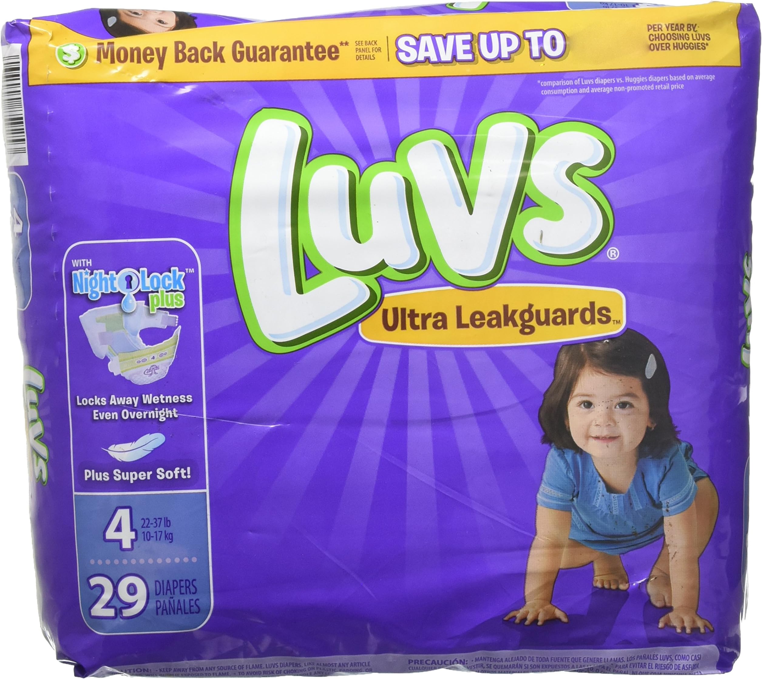 with Ultra Leakguards, Size 4 Diapers, 29 ea