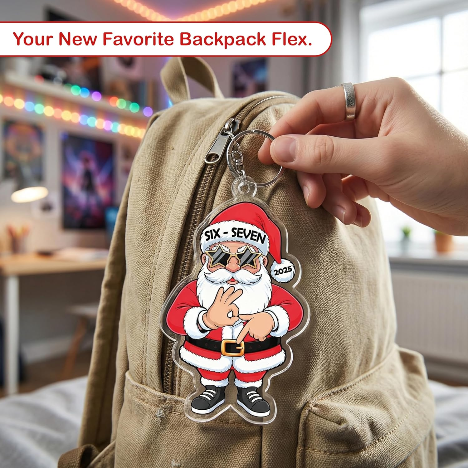 67 Keychain, Funny Keychain For Teens, 67 Gifts, Teen Stocking Stuffers - Image 6