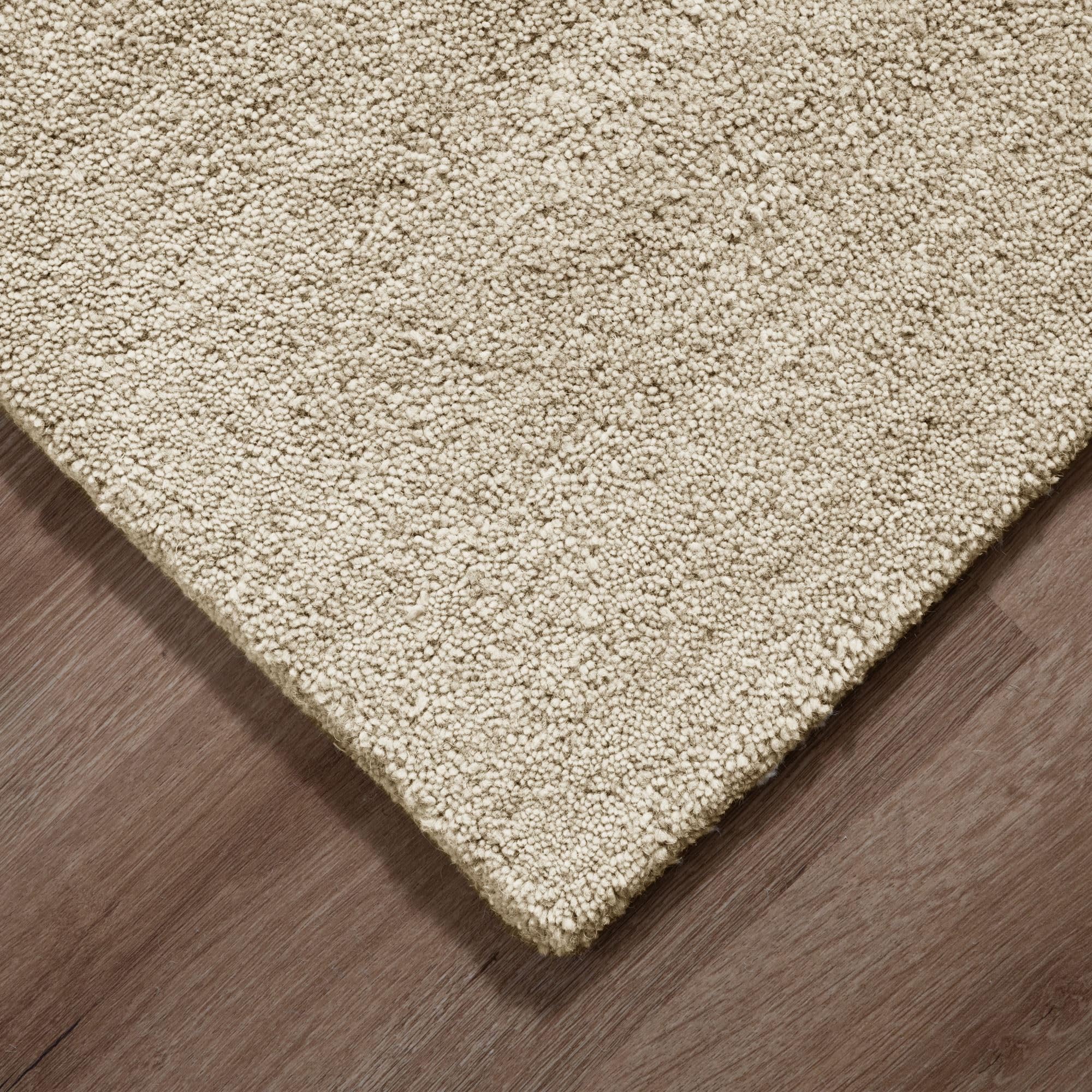 Steffensmeier Gabbeh Teppich Jaipur | 100% Schurwolle | Wohnzimmer | Schlafzimmer | Handtuft | Beige | 90x160 cm