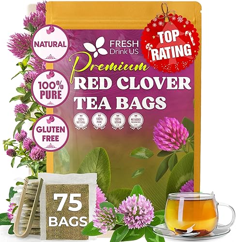 Miniatura 130 de FreshDrinkUS, 135 bolsas de té de cardo mariano premium, 100% natural y puro de semillas de cardo mariano. Té de hierbas con semillas de cardo