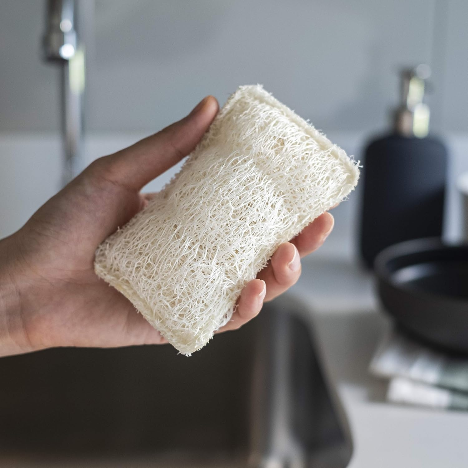 Eco Friendly Spons for Dishes, Multi-pose Non-Scratch Loofah