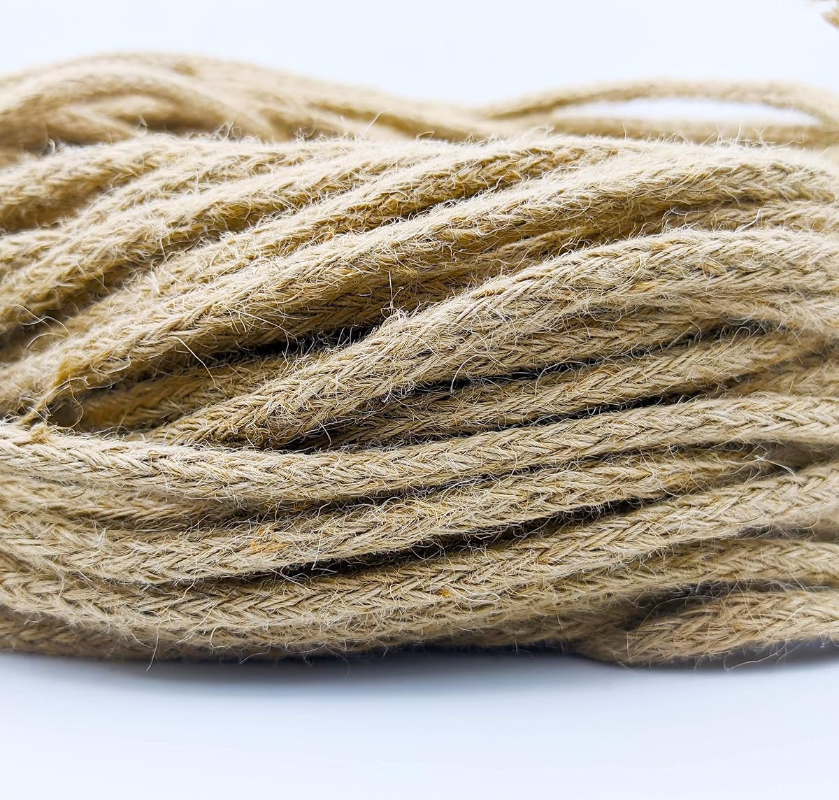KnottyCord Natural Strong Jute Twine Rope (25mtr, 8mm) - Linen Rustic String