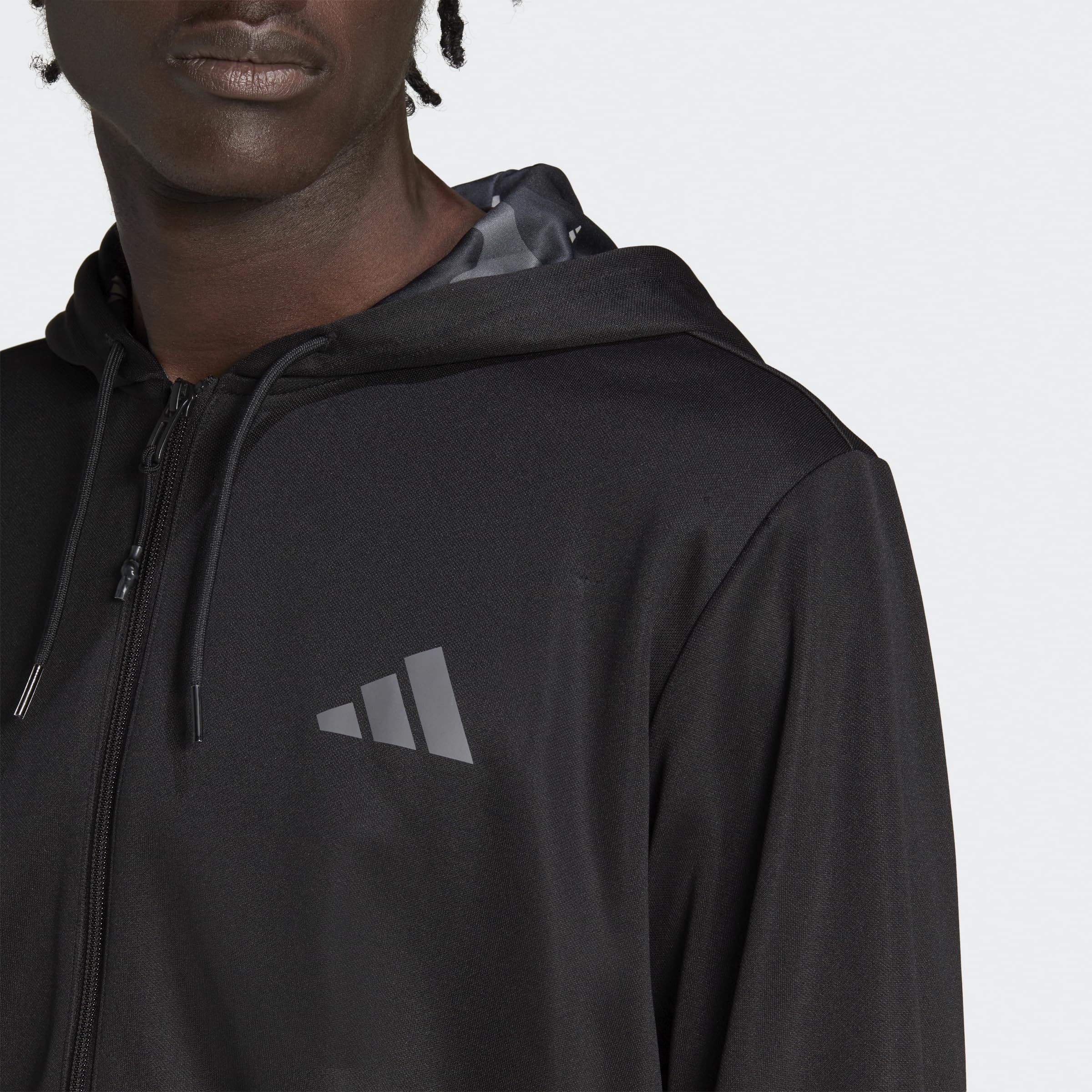 adidas Bluz z kapturem na suwak Mężczyźni Fz Tak