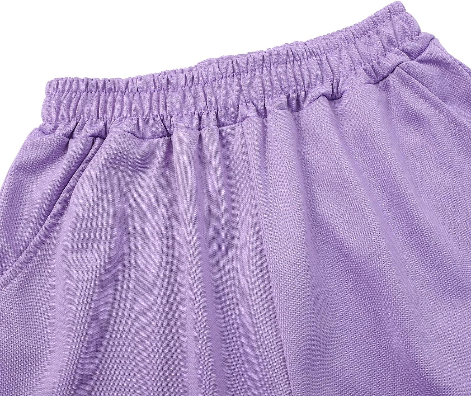 Boys Girls Joggers Sweatpants Straight Elastic Waist Cotton Sweat Pants Kids Ribbed Cuffs School Soft Trousers - Image 4