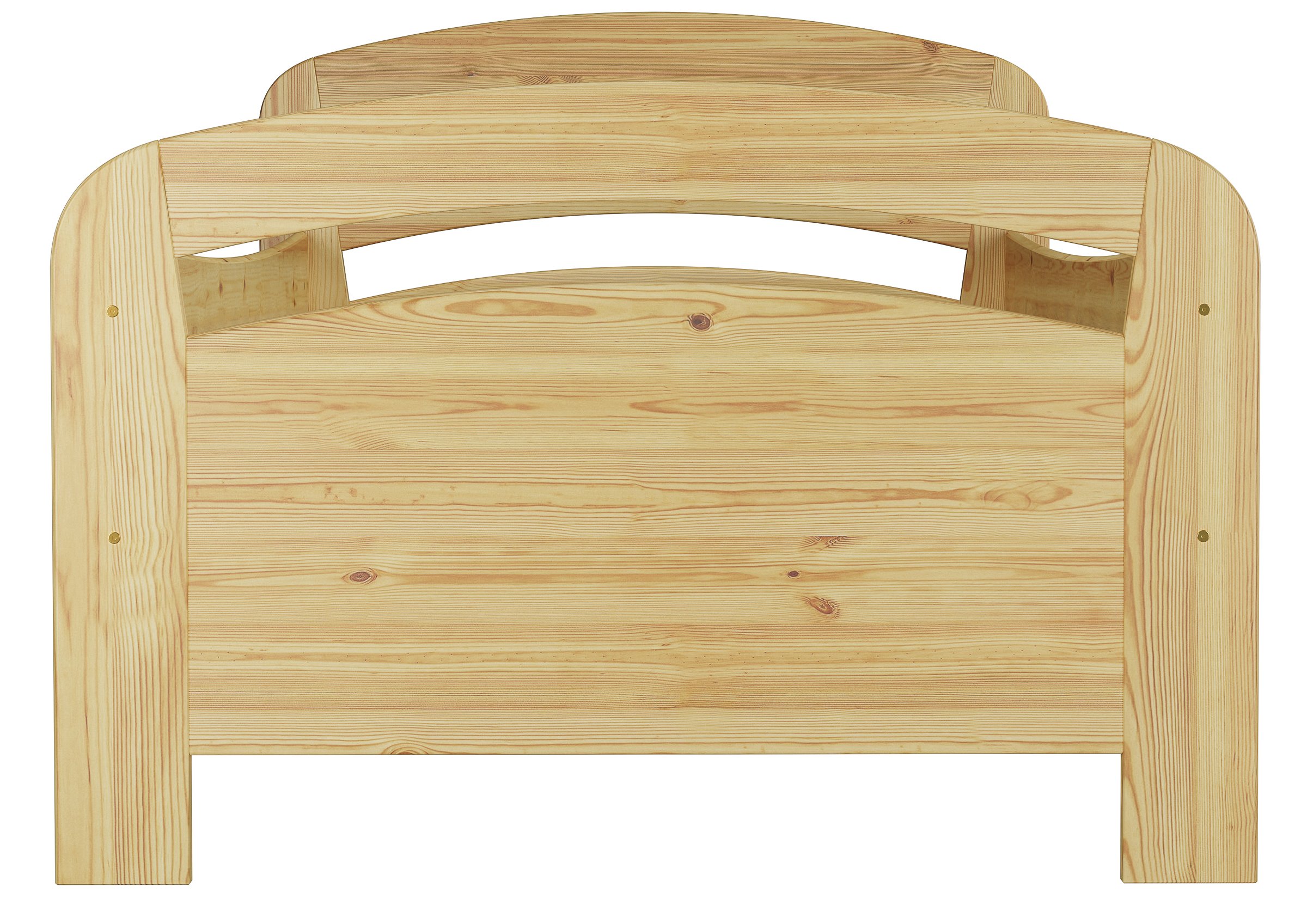 Erst-Holz®Bett Extra Hoch 90 x 200 Kiefer Massiv ohne Rost