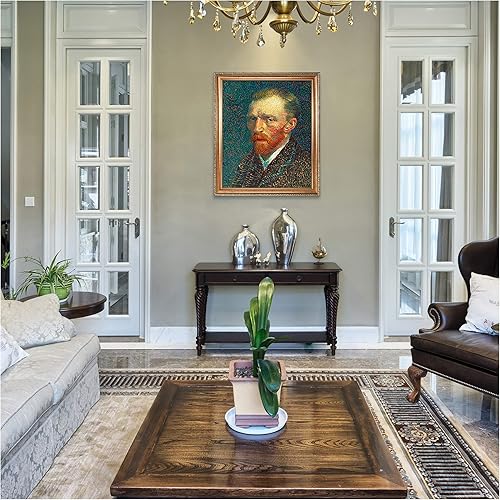 Miniatura 780 de A&T ARTWORK The Starry Night de Vincent Van Gogh. Tamaño del marco: 36 x 30 pulgadas, tamaño de la imagen: 30 x 24 pulgadas, reproducciones clásicas