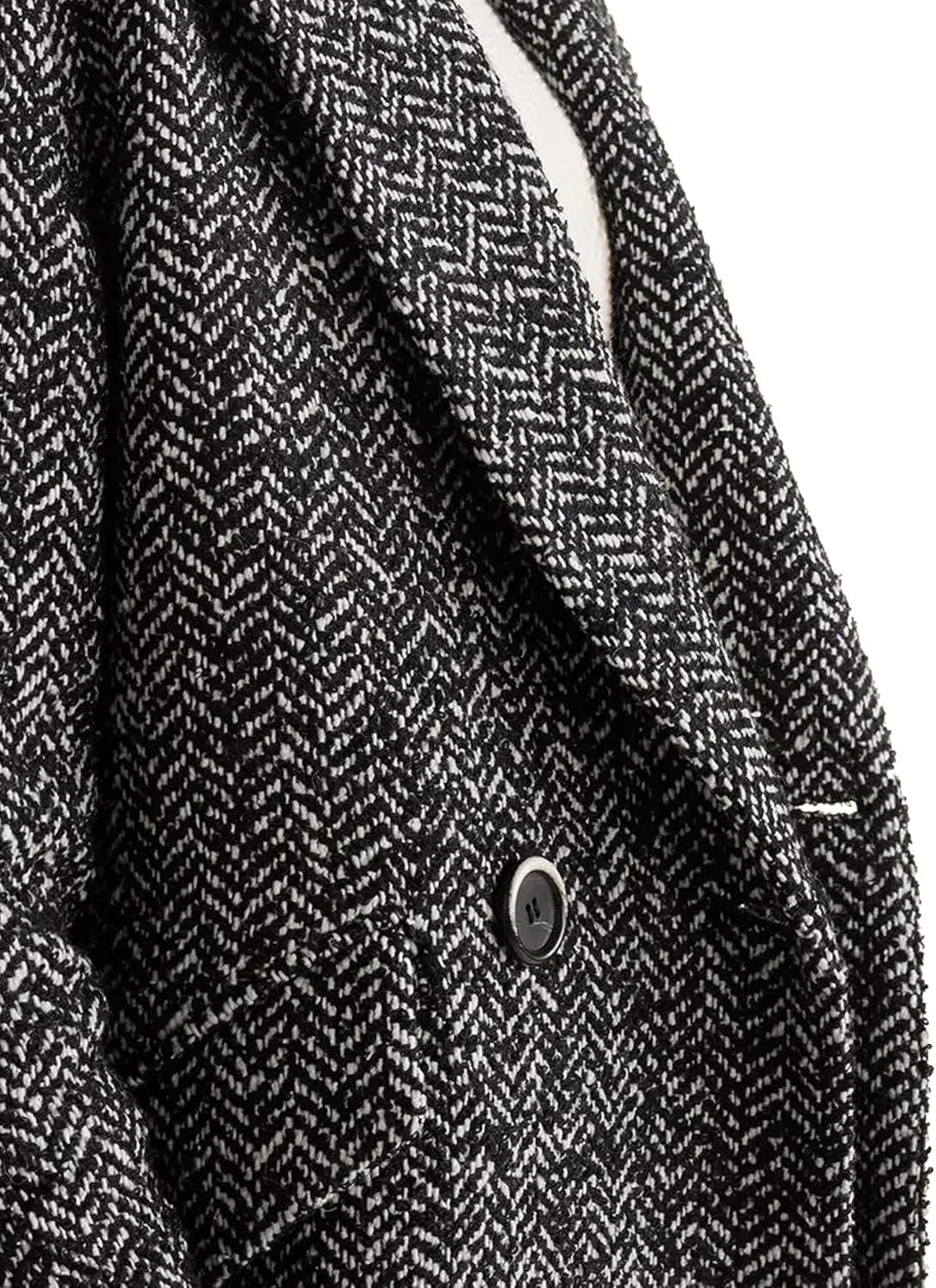mango herringbone coat