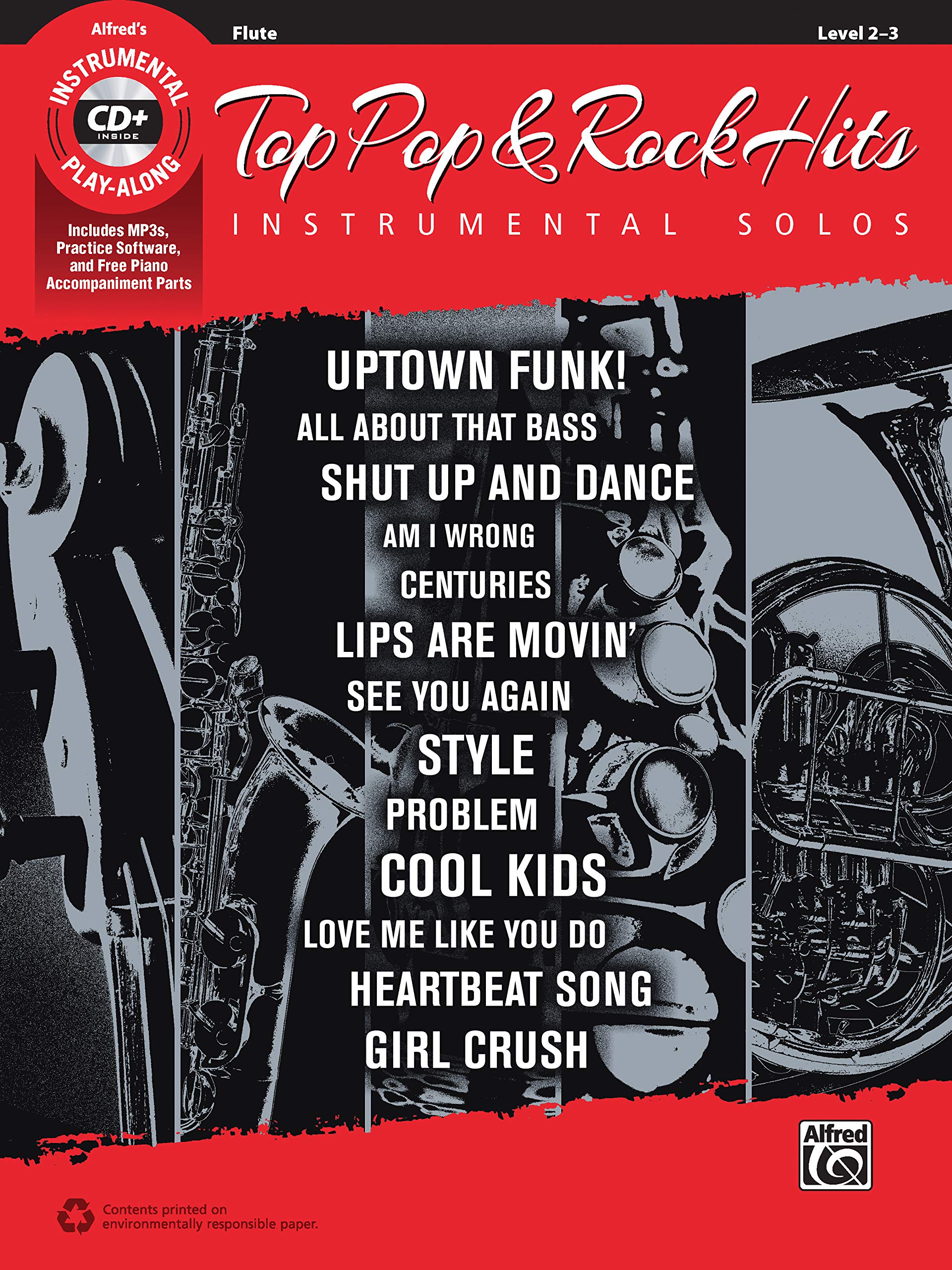 Top Pop & Rock Hits Instrumental Solos: Flute, Book & CD (Top Hits Instrumental Solos)