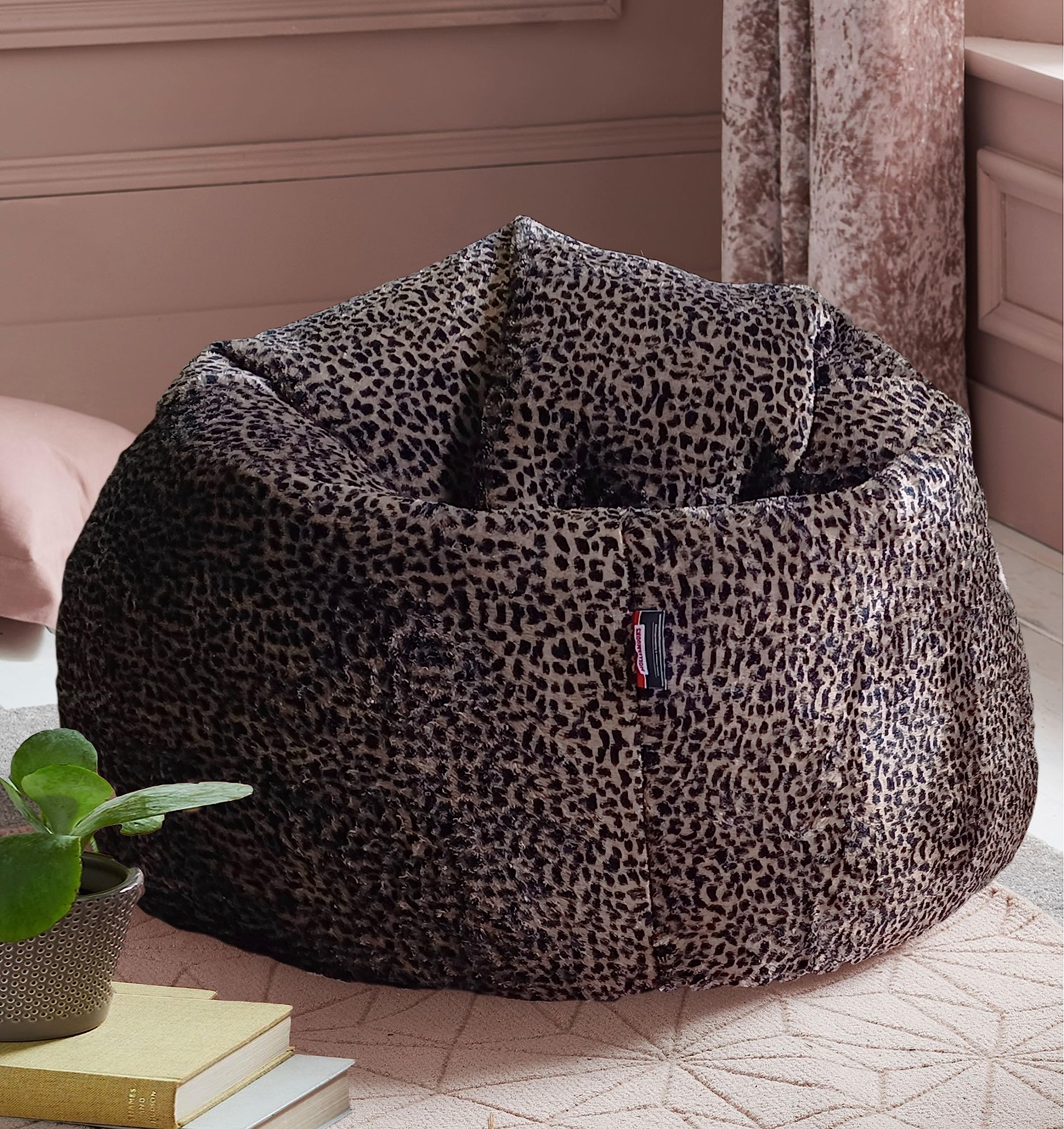 Mollismoons Bean Bag Chair/Animal Printed XXXL Size Without Beans/Premium Luxury Fur Bean Bag Furry/Washable / 6 Month Warranty/for Adults & Kids Limited Addition Stock (Dark Leopard Print) (B0CBWZ1Q2S) Amazon Price History, Amazon Price Tracker