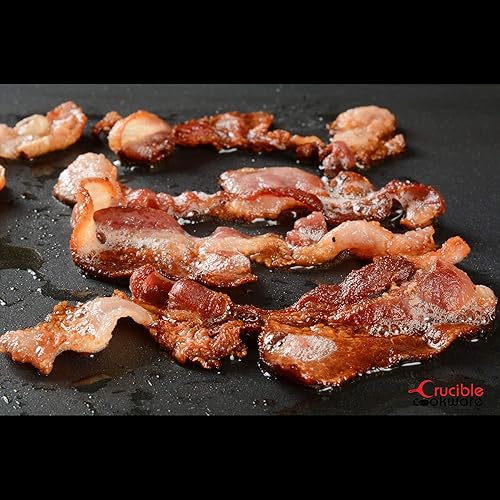 Miniatura 8 de Plancha de hierro fundido 20 x 10 pulgadas reversible presazonada parrilla y plancha combinada barbacoa fogata se adapta a más de dos quemadores de