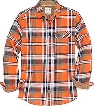 Dubinik® Camicia Flanella Uomo Quadri Camice in Flanella Uomo Regular Fit Casual Cotone Manica Lunga Bottoni Shirt in Pile